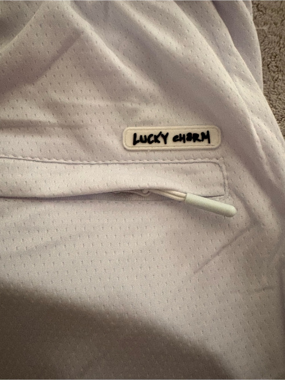 Lucky Charm Bunny Mesh Basketball Shorts White Black Red 3XL NWT - Picture 6 of 7